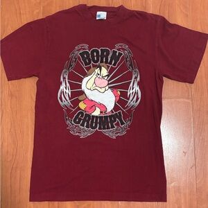 Screen Stars Maroon Men’s T-Shirt with Grumpy Character